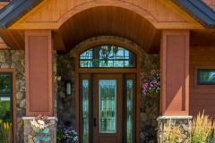 Kochmann Brothers Homes custom luxury lake home entrance