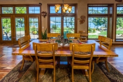Kochmann Brothers Homes custom luxury lake home dining room overlooking lake