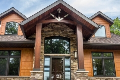 Kochmann Brothers Homes custom luxury lake home entrance