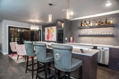 Kochmann Brothers Homes custom luxury bar area - photo by Area Women Magazine in Fargo