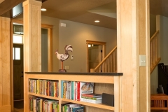 Kochmann Brothers Homes custom luxury book shelf for lake home