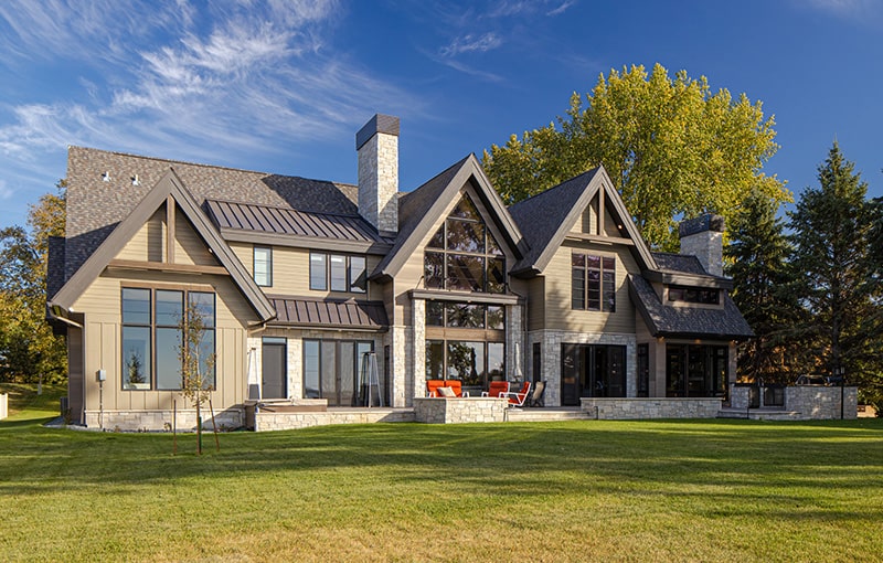 exterior of big cormorant lake cabin